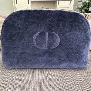 Dior Blue Velvet cosmetic pouch